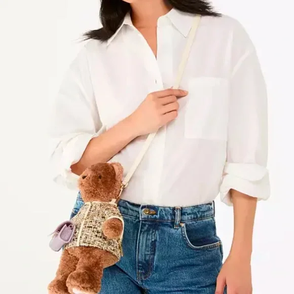 Oh What Fun 3D Teddy Bear Crossbody